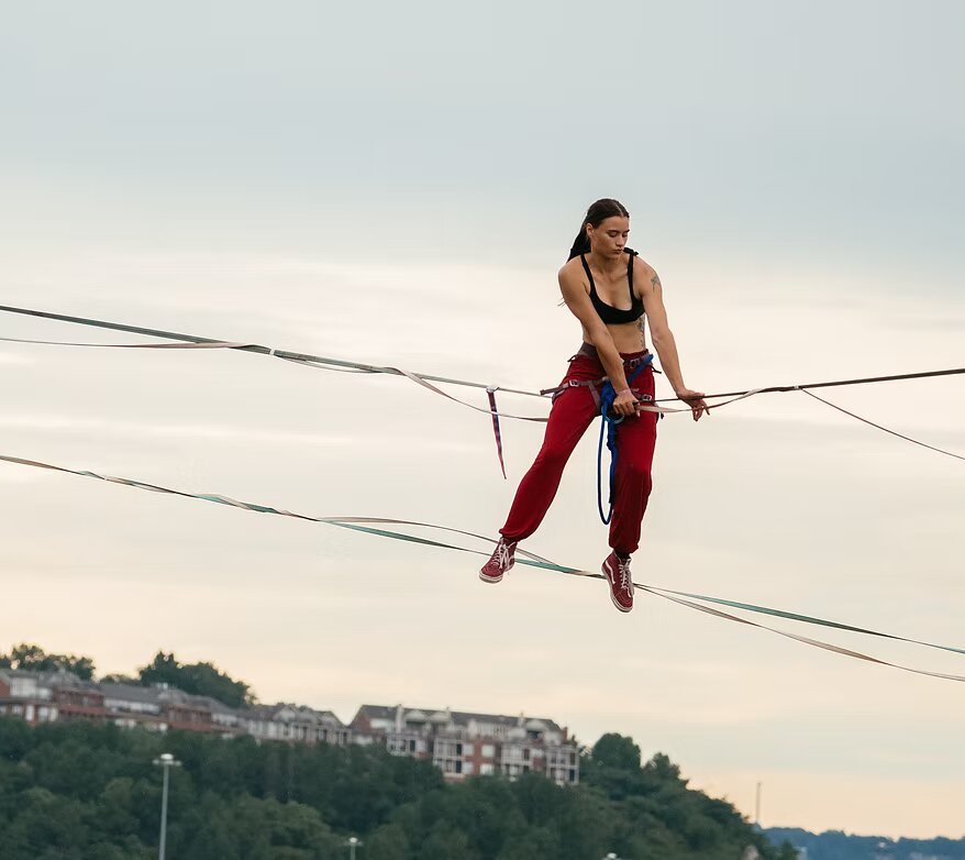 Highlining & Slacklining at Chattanooga River Games
